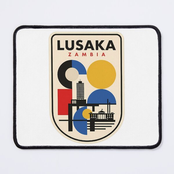Item preview, Retro Lusaka Zambia Geometric Travel Poster Style designed and sold by k3rstman1.