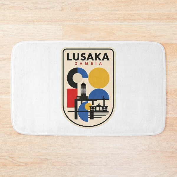 Item preview, Retro Lusaka Zambia Geometric Travel Poster Style designed and sold by k3rstman1.