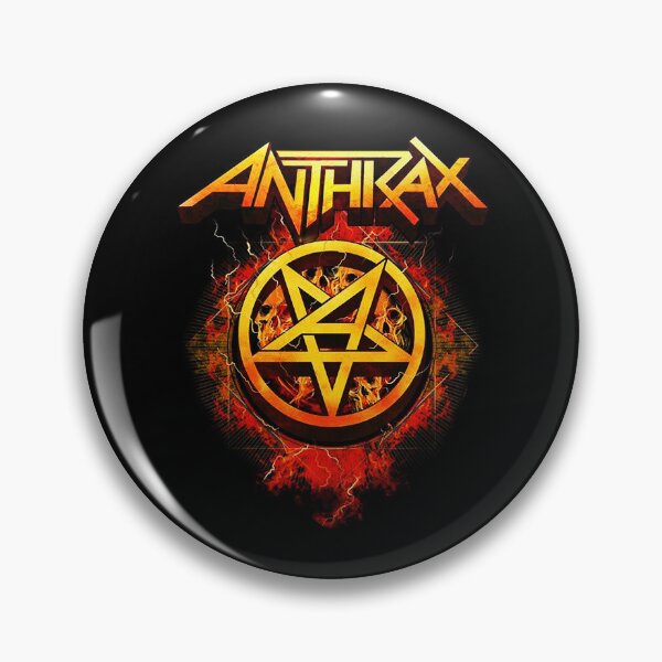 Item preview, Anthrax Pentagram Fire Logo Thrash Metal designed and sold by jonasuhali33.