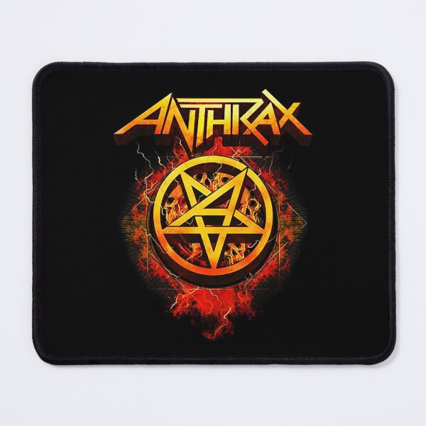 Item preview, Anthrax Pentagram Fire Logo Thrash Metal designed and sold by jonasuhali33.