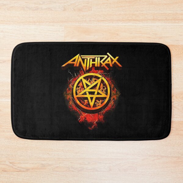 Item preview, Anthrax Pentagram Fire Logo Thrash Metal designed and sold by jonasuhali33.