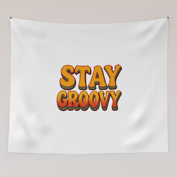 Item preview, Stay Groovy Retro Tee designed and sold by bandarartisan.