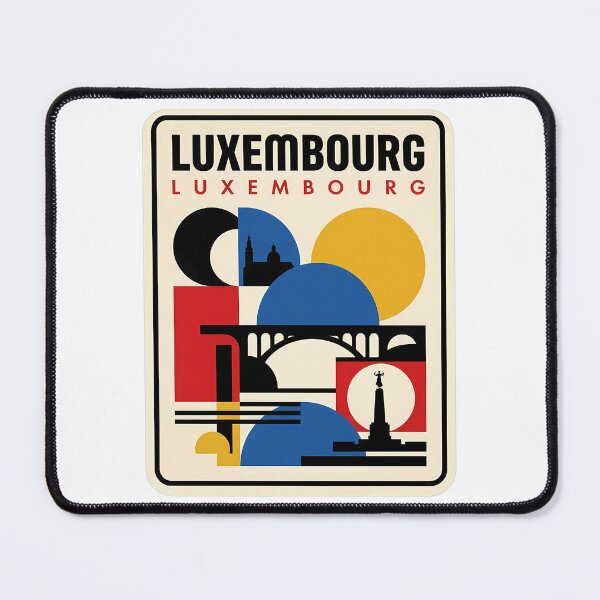 Item preview, Retro Luxembourg City Geometric Landmark Travel Theme designed and sold by k3rstman1.