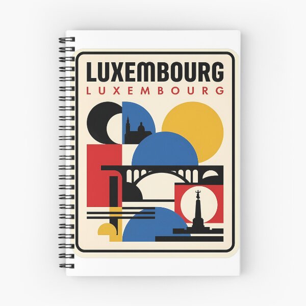 Item preview, Retro Luxembourg City Geometric Landmark Travel Theme designed and sold by k3rstman1.