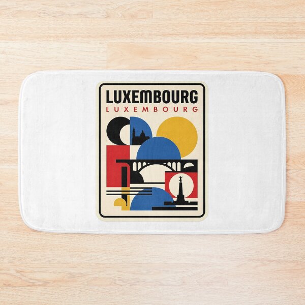 Item preview, Retro Luxembourg City Geometric Landmark Travel Theme designed and sold by k3rstman1.