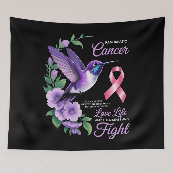 Item preview, Pancreatic Cancer Pancreatic Awareness Sublimation Purple Ribbon Cancer Support Graphics designed and sold by sailorjessiArt.
