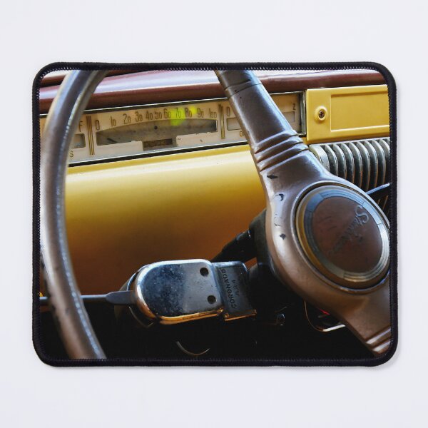Item preview, 1947 Studebaker M5 Pickup Dashboard Ochre Yellow Instrument Panel, Classic Truck Interior designed and sold by Peter Kraaibeek | Generative Designs and Car Art.