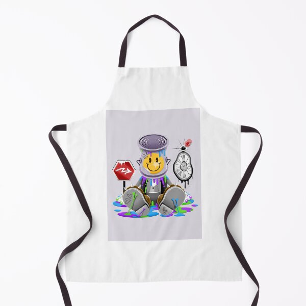 Item preview, Cartoon Character In Suit Wearing Paint Bucket designed and sold by Lexkon Liu's art.