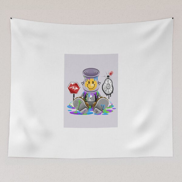 Item preview, Cartoon Character In Suit Wearing Paint Bucket designed and sold by Lexkon Liu's art.