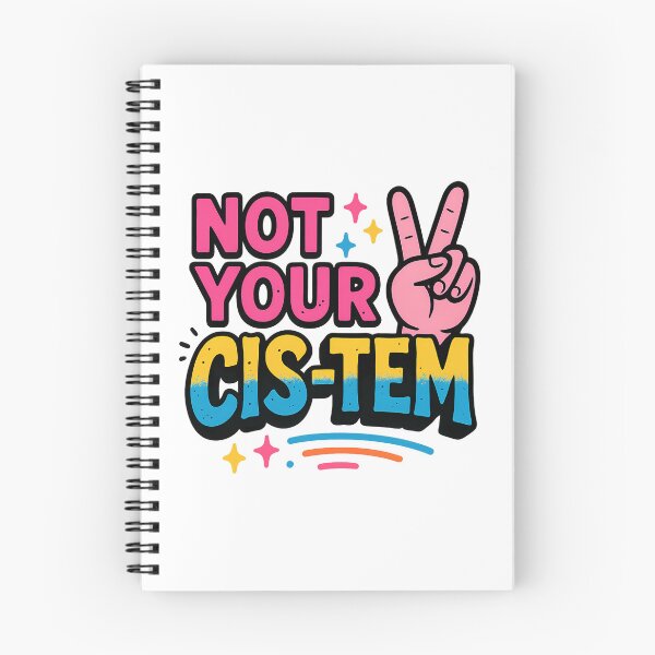 Item preview, Not Your Cis-tem Bold Trans Pride Typography Funny Pun designed and sold by Haus Of Sin.