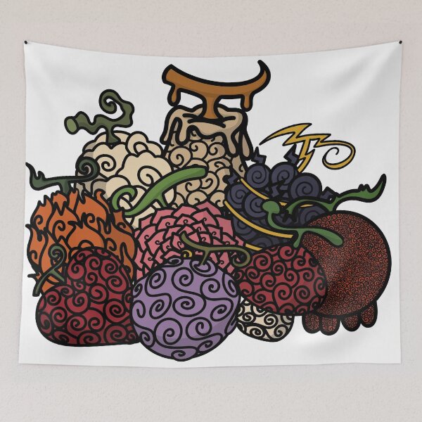 Item preview, Devil Fruits - One Piece designed and sold by Shiningsticker8.