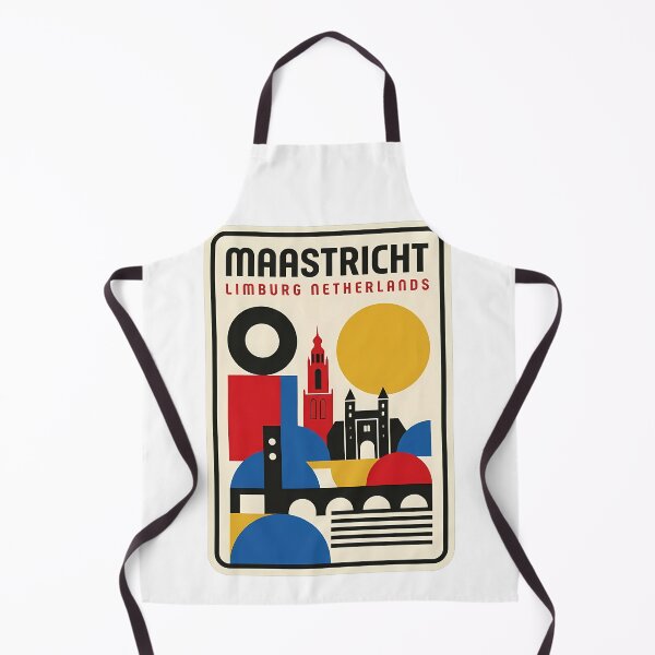 Item preview, Maastricht Netherlands Retro Geometric Travel Poster designed and sold by k3rstman1.
