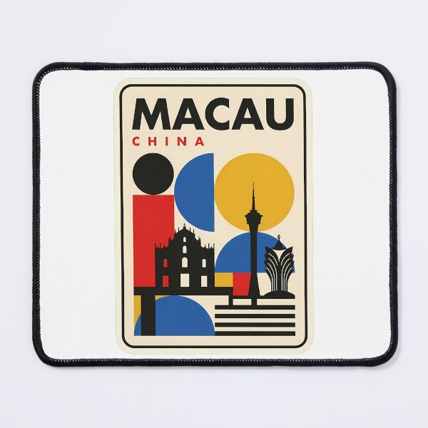 Item preview, Minimalist Macau China Landmark Geometric Travel designed and sold by k3rstman1.