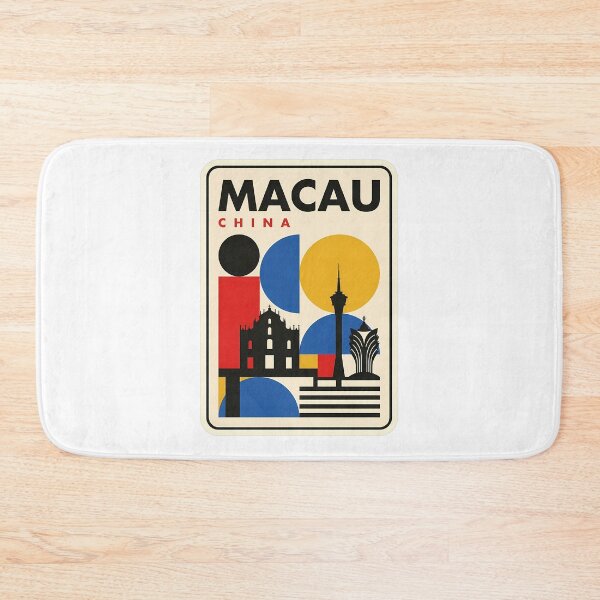 Item preview, Minimalist Macau China Landmark Geometric Travel designed and sold by k3rstman1.