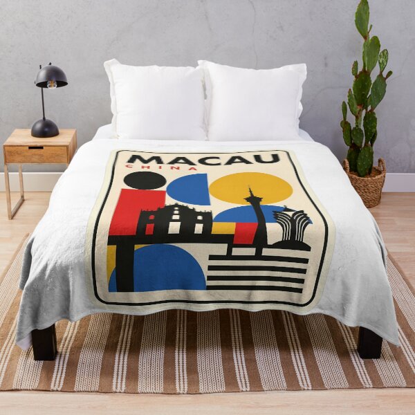 Item preview, Minimalist Macau China Landmark Geometric Travel designed and sold by k3rstman1.