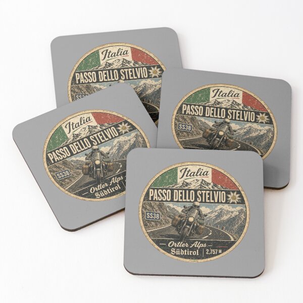 Item preview, Stelvio Pass Passo Dello Stelvio Italy Motorcycle Sticker & TShirt 12 designed and sold by OuterShellUK.