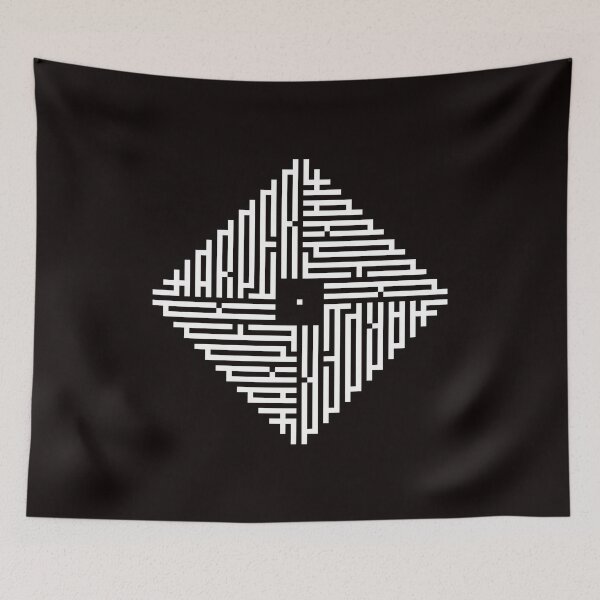Item preview, HARPER | White  | Modern Geometric Kufi Calligraphy | From Name to Art   designed and sold by FOR YOUR NAME.