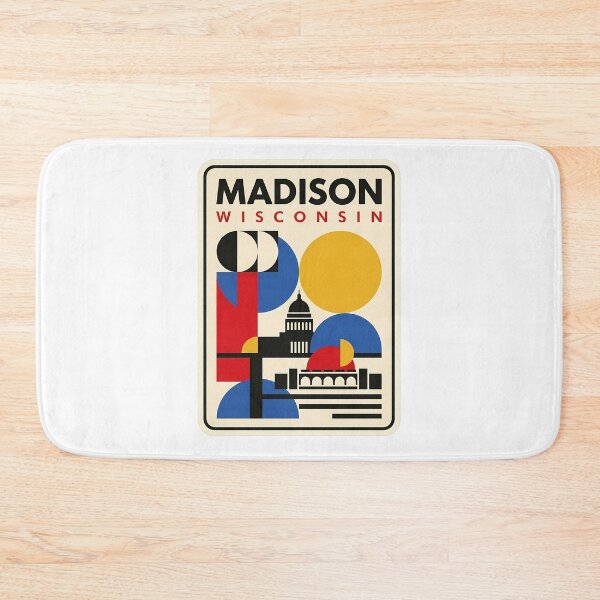 Item preview, Retro Madison Wisconsin Geometric State Capitol Skyline designed and sold by k3rstman1.