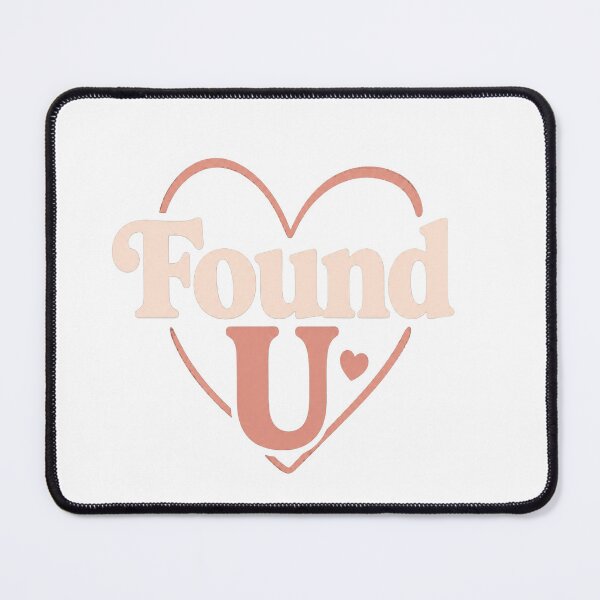 Item preview, Found U – Minimal Romantic Typography Design designed and sold by Lovestickerco.