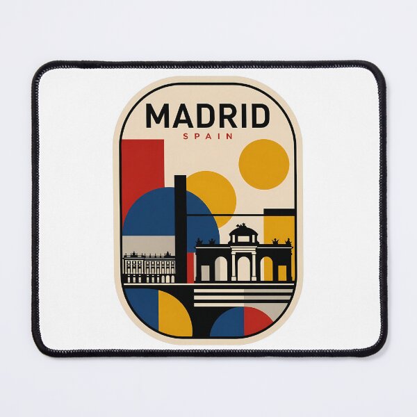 Item preview, Modern Madrid Spain Abstract Geometric Landmarks designed and sold by k3rstman1.