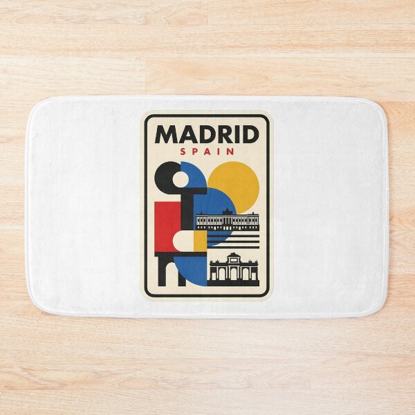 Item preview, Madrid Spain Vintage Geometric Travel Poster designed and sold by k3rstman1.