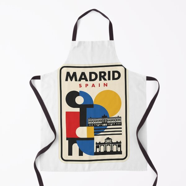 Item preview, Madrid Spain Vintage Geometric Travel Poster designed and sold by k3rstman1.