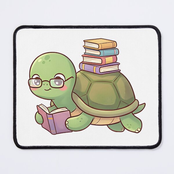 Item preview, turtle and book lazying study designed and sold by strayratss55.