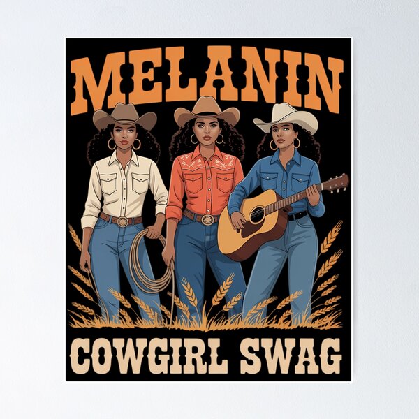 Item preview, Melanin Cowgirl Swag Black History Africa Melanin Juneteenth designed and sold by sailorjessiArt.
