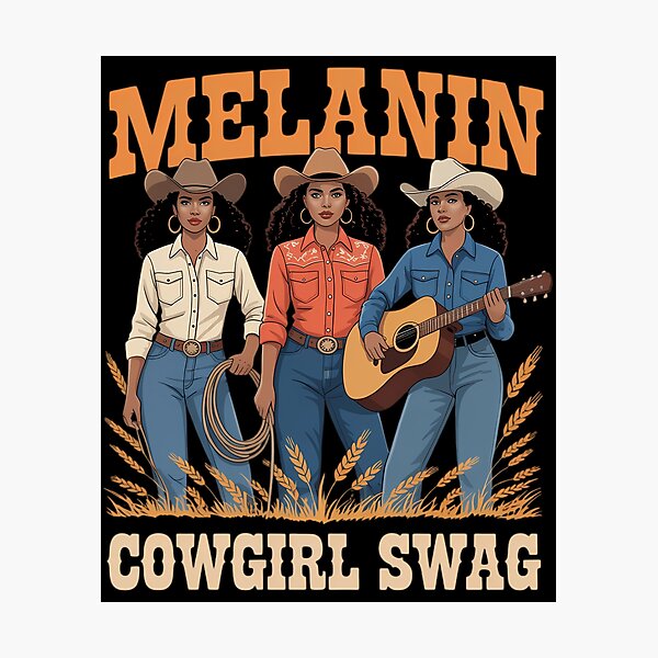 Item preview, Melanin Cowgirl Swag Black History Africa Melanin Juneteenth designed and sold by sailorjessiArt.