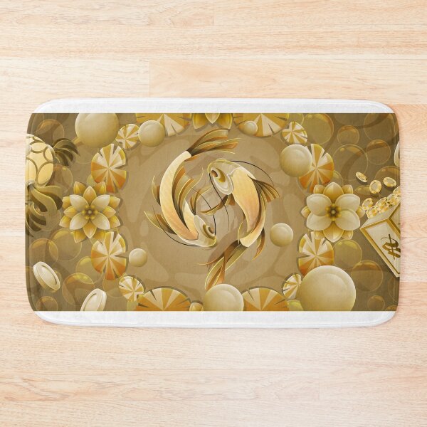 Item preview, Golden Koi Fish Fortune And Wealth Illustration designed and sold by Lexkon Liu's art.