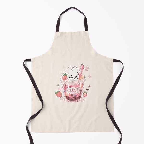 Item preview, Kawaii Strawberry Bubble Tea Bunny designed and sold by kokoriiland.