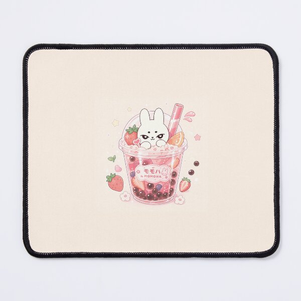 Item preview, Kawaii Strawberry Bubble Tea Bunny designed and sold by kokoriiland.
