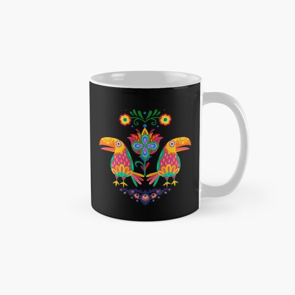 Item preview, Folk Art Toucans | Tropical Lovebirds Floral Design designed and sold by GorinART.