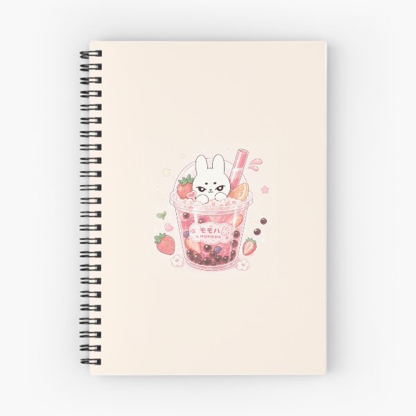 Item preview, Kawaii Strawberry Bubble Tea Bunny designed and sold by kokoriiland.