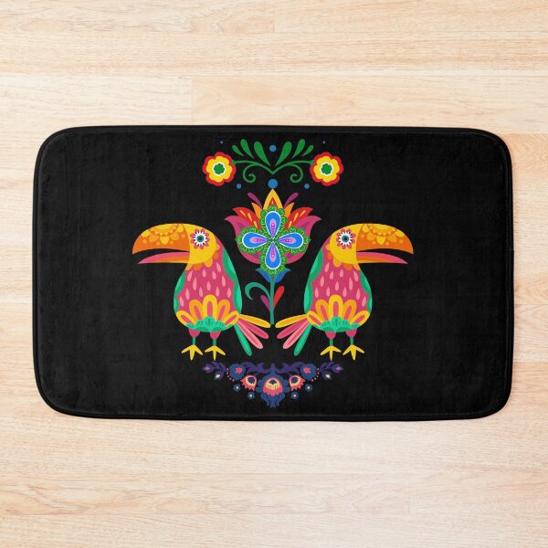 Item preview, Folk Art Toucans | Tropical Lovebirds Floral Design designed and sold by GorinART.