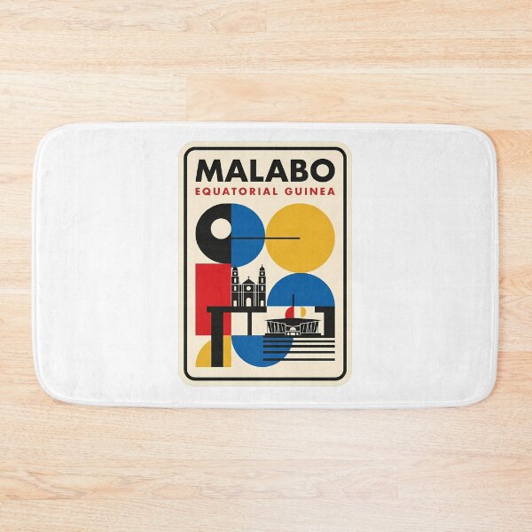 Item preview, Malabo Equatorial Guinea Geometric Travel Poster designed and sold by k3rstman1.
