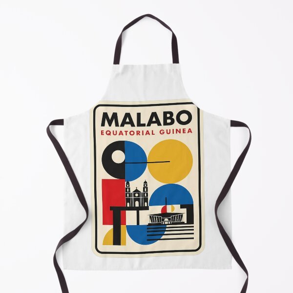 Item preview, Malabo Equatorial Guinea Geometric Travel Poster designed and sold by k3rstman1.