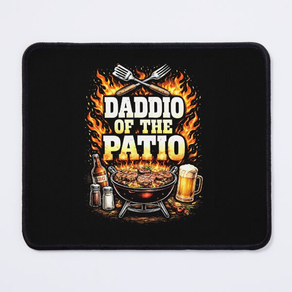 Item preview, Daddio Of The Patio Funny BBQ Grill Master Dad Design designed and sold by msaloyach.