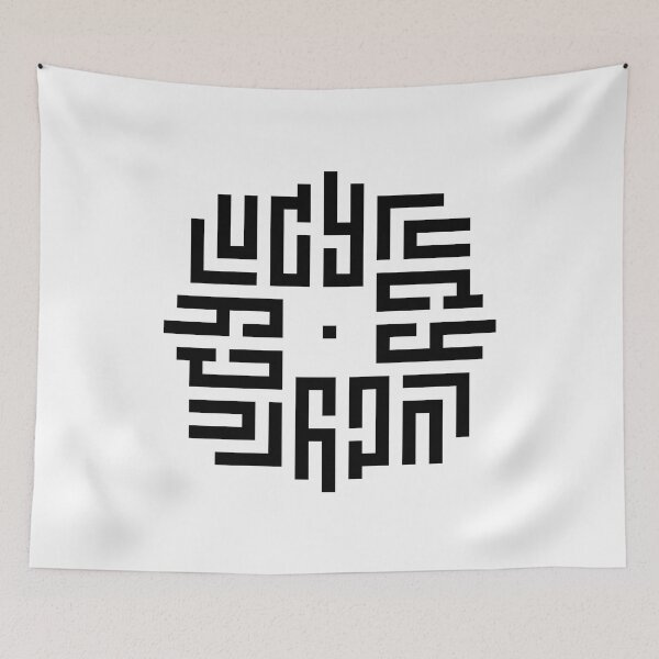 Item preview, LUCY | Black  | Modern Geometric Kufi Calligraphy | From Name to Art   designed and sold by FOR YOUR NAME.
