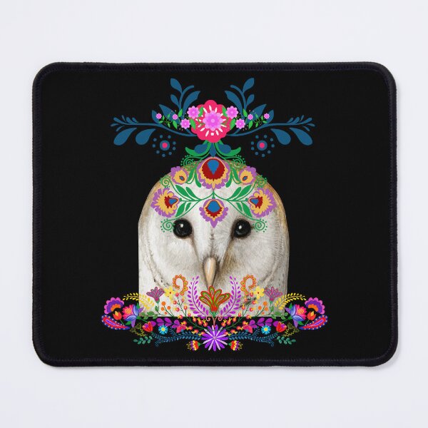 Item preview, Folk Art Barn Owl | Floral Woodland Portrait designed and sold by GorinART.