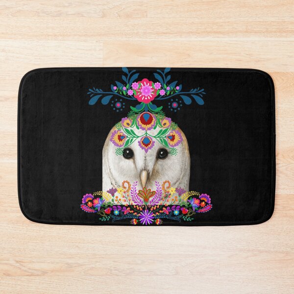 Item preview, Folk Art Barn Owl | Floral Woodland Portrait designed and sold by GorinART.