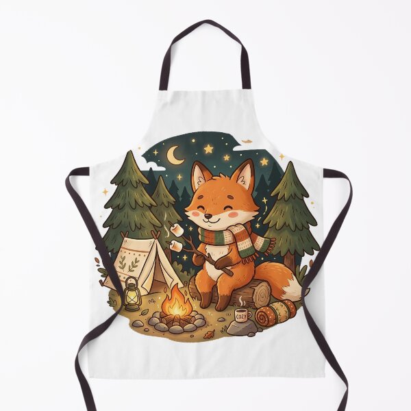 Item preview, Cute Camping Fox Cartoon designed and sold by MzulhilmiZam.
