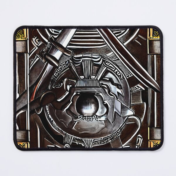 Item preview, Dark Armored Ritual Blade Surreal Abstract Art designed and sold by YugenWorkshop.