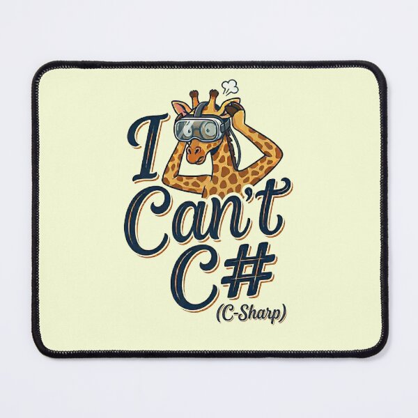 Item preview, I Can't C# (C-Sharp) Funny Tech Pun designed and sold by DesignsCreative.