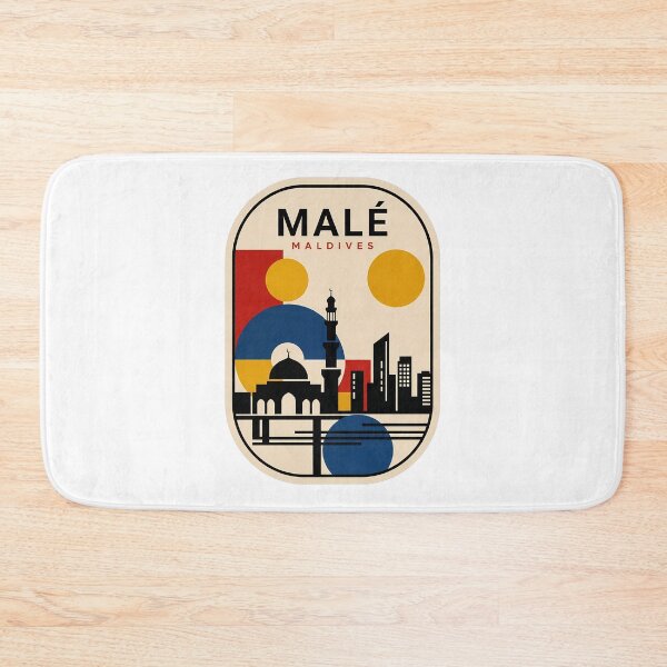 Item preview, Malé Maldives Retro Minimalist Geometric Cityscape designed and sold by k3rstman1.