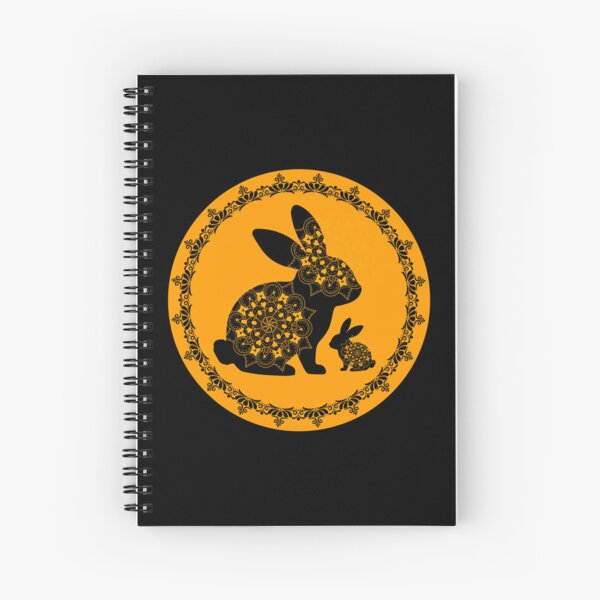 Item preview, Mandala Rabbit Silhouette | Ornamental Bunny Folk Art designed and sold by GorinART.