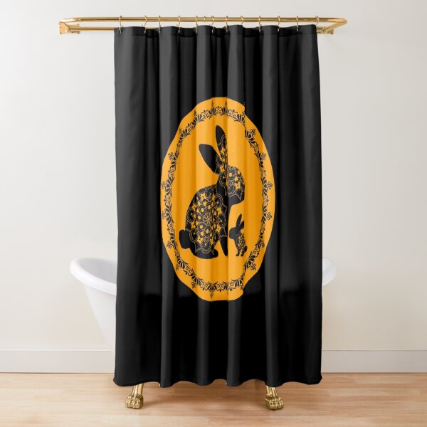 Item preview, Mandala Rabbit Silhouette | Ornamental Bunny Folk Art designed and sold by GorinART.