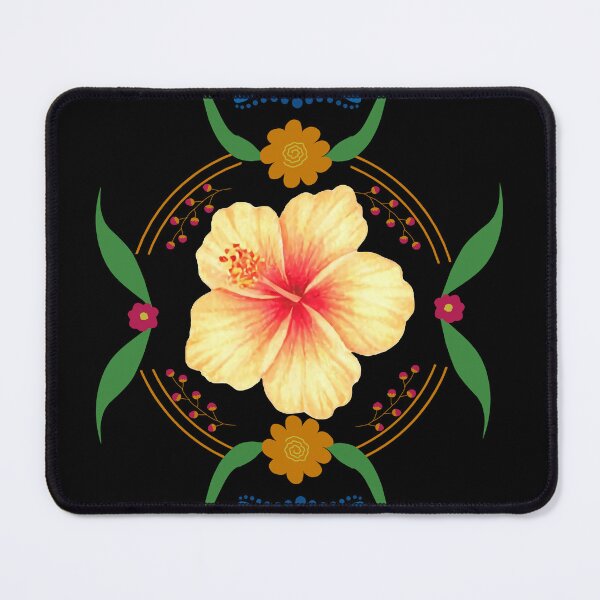 Item preview, Hibiscus Folk Art Mandala | Tropical Floral Ornament designed and sold by GorinART.
