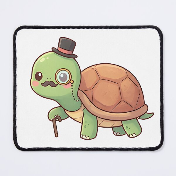 Item preview, turtle professor with mustache designed and sold by strayratss55.