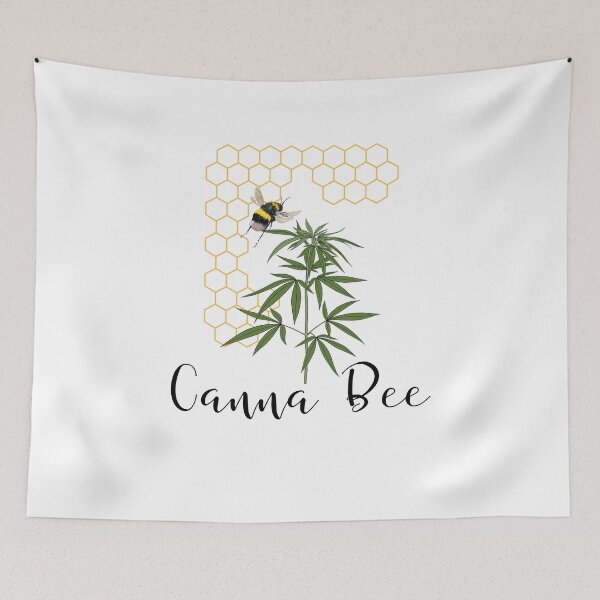 Item preview, Canna Bee Funny Design For Chill People And Plant Lovers designed and sold by Glitch-Cult.